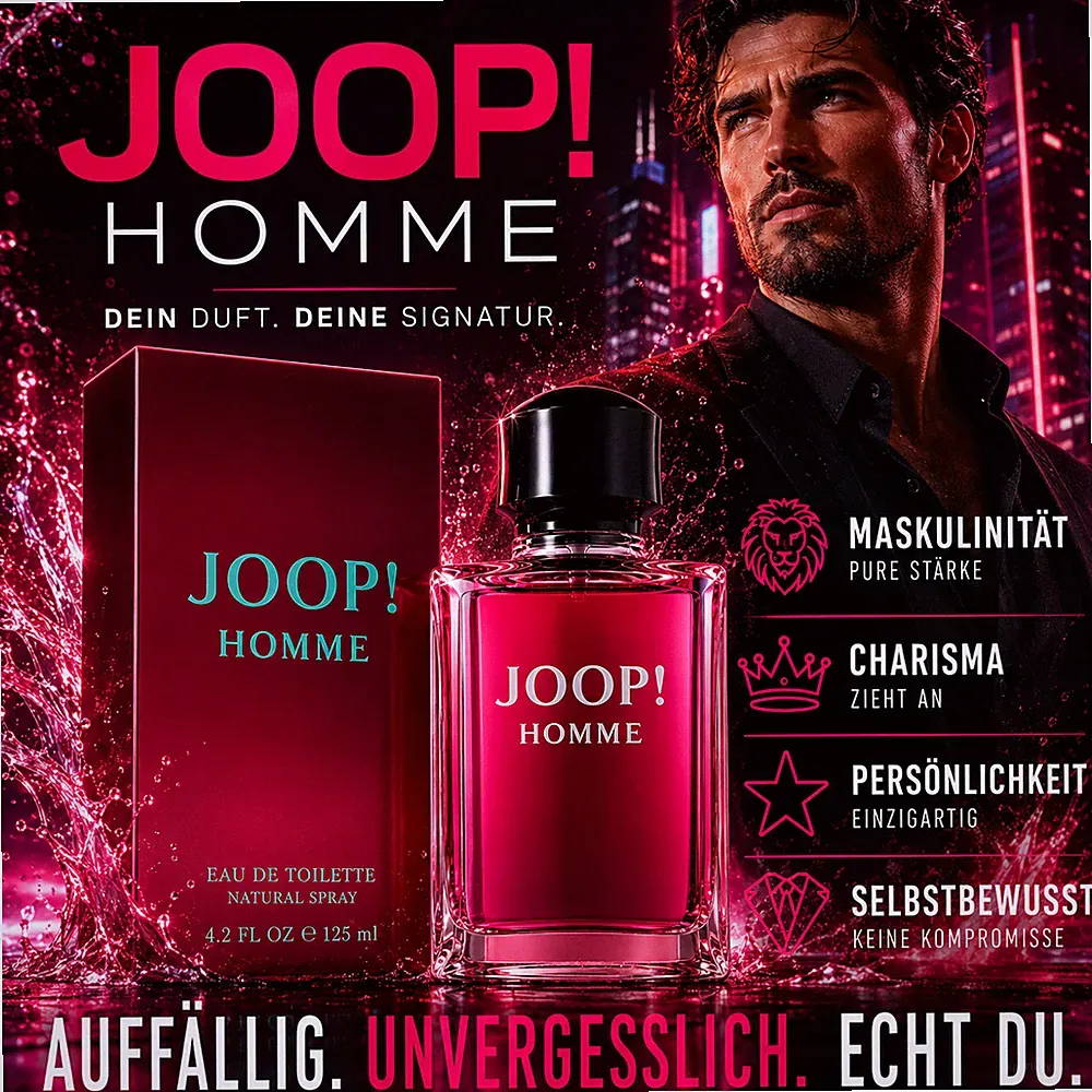 JOOP! Homme Eau de Toilette 125ml Herren Parfüm Nur Hier Original Blitzversand !