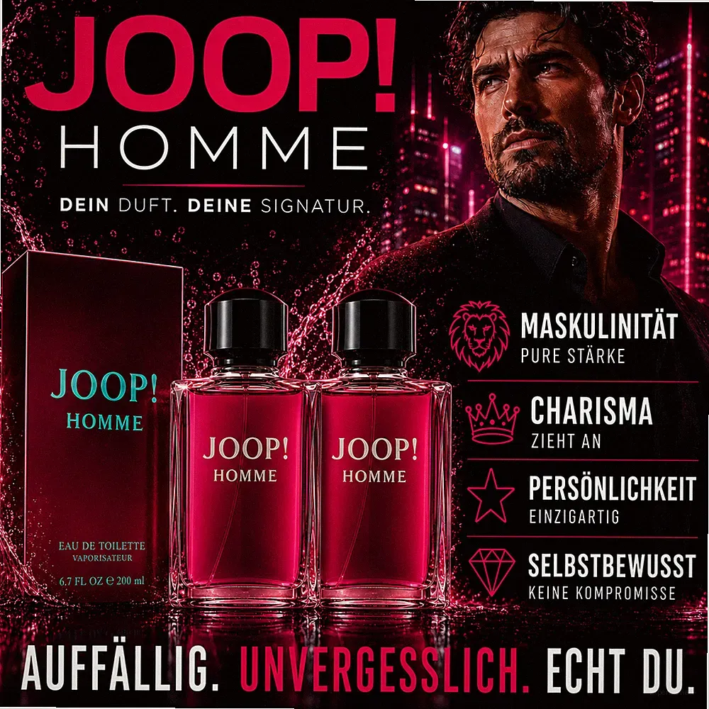 JOOP! Homme Eau de Toilette 400ml Herren Parfüm Nur Hier Original Blitzversand !