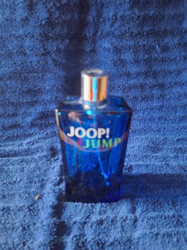 Joop Jump - leerer Parfumflacon blau