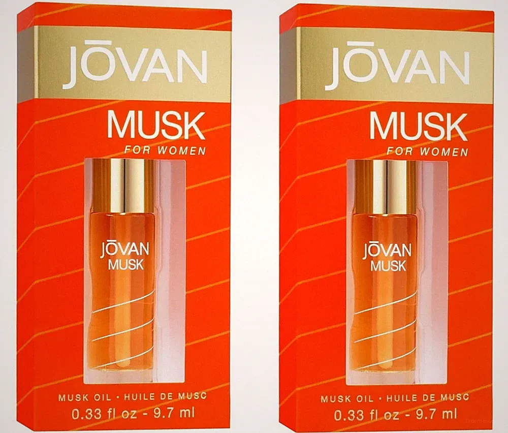 ✅ JOVAN MUSK Women Perfume Oil Damen Parfum Öl Moschus Duft Parfumöl 2x 9,7ml ✅