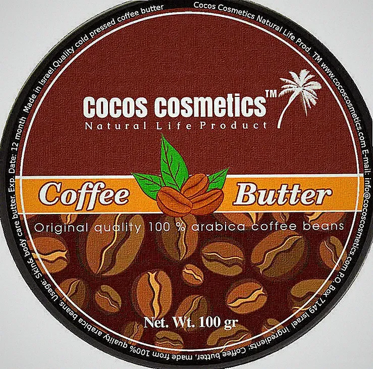 Kaffeebutter | Kaffee-Körperbutter | Anti-Cellulite-Butter | Aufgeschlagene...