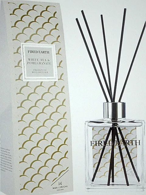 Keramik Kerze weißer Tee Granatapfel, würziges knackiges Aroma, kleine Größe