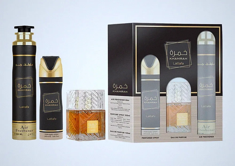 Khamrah 3-teiliges i Eau de Parfum -Geschenkset von Lattafa