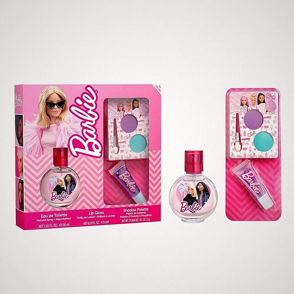 Kinderschminke Set 30ml Eau de Toilette, Lipgloss, Lidschatten für Kinder
