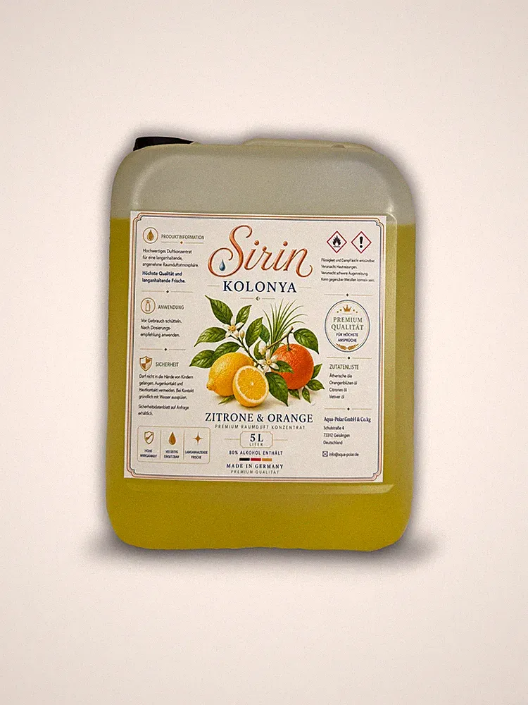 Kolonya Zitrone- Orange 5Liter 80°