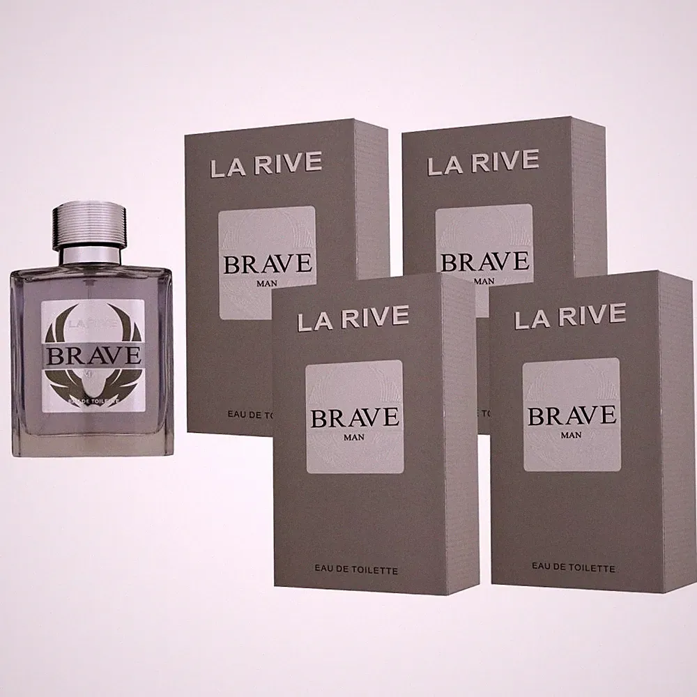 La Rive Brave 4 x 100 ml Eau de Toilette EDT Herrenparfum