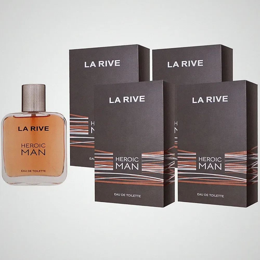 La Rive Heroic Man 4 x 100 ml Eau de Toilette EDT Set Herrenparfum
