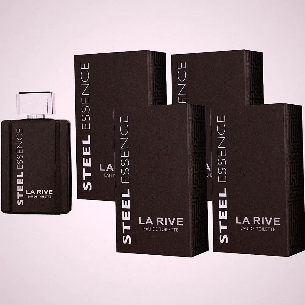 La Rive Steel Essence 4 x 100 ml Eau de Toilette EDT Set Herrenparfum