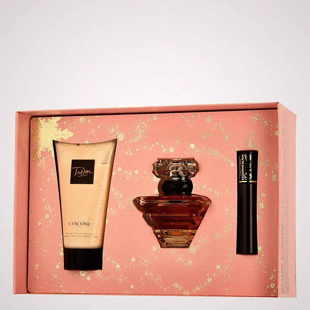 Lancôme Trésor Set mit Body Lotion & Mascara Hypnôse Drama 30ml+50ml+2ml