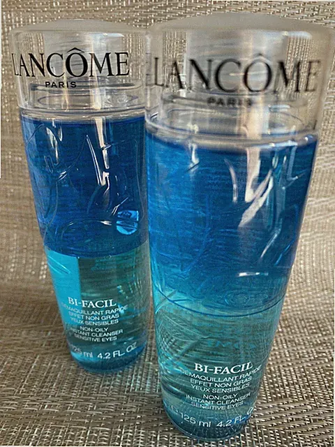 Lancome Bi-Facil 2x 125ml Instant Cleanser Sensitive Eyes 2x Full Size