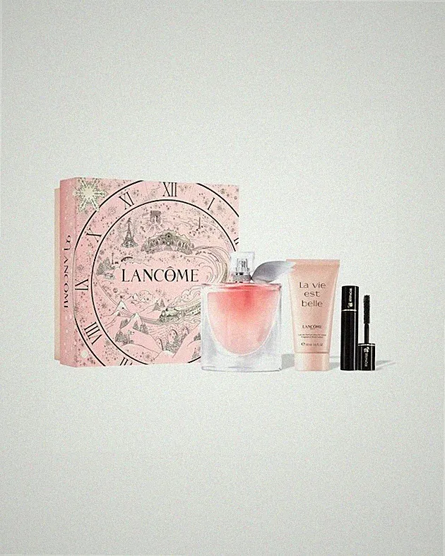 Lancome La Vie Est Belle Geschenkset 100 ml Parfum + 50 ml Bodylotion + Mascara