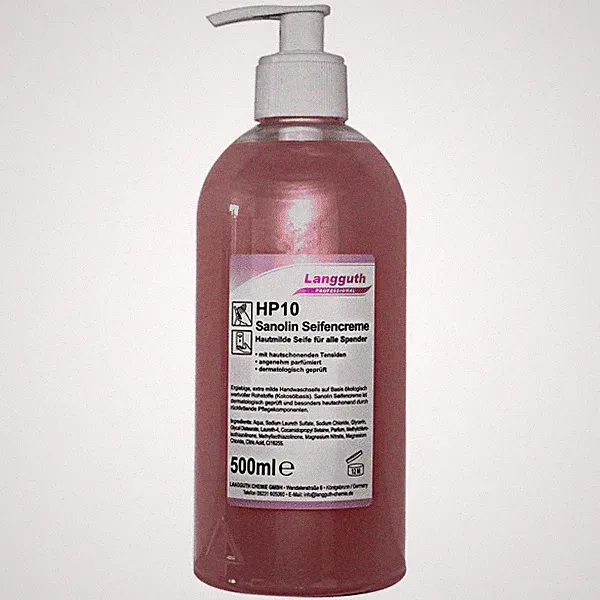Langguth Sanolin HP10 rosa Cremeseife Seifencreme halal koscher vegan 500 ml