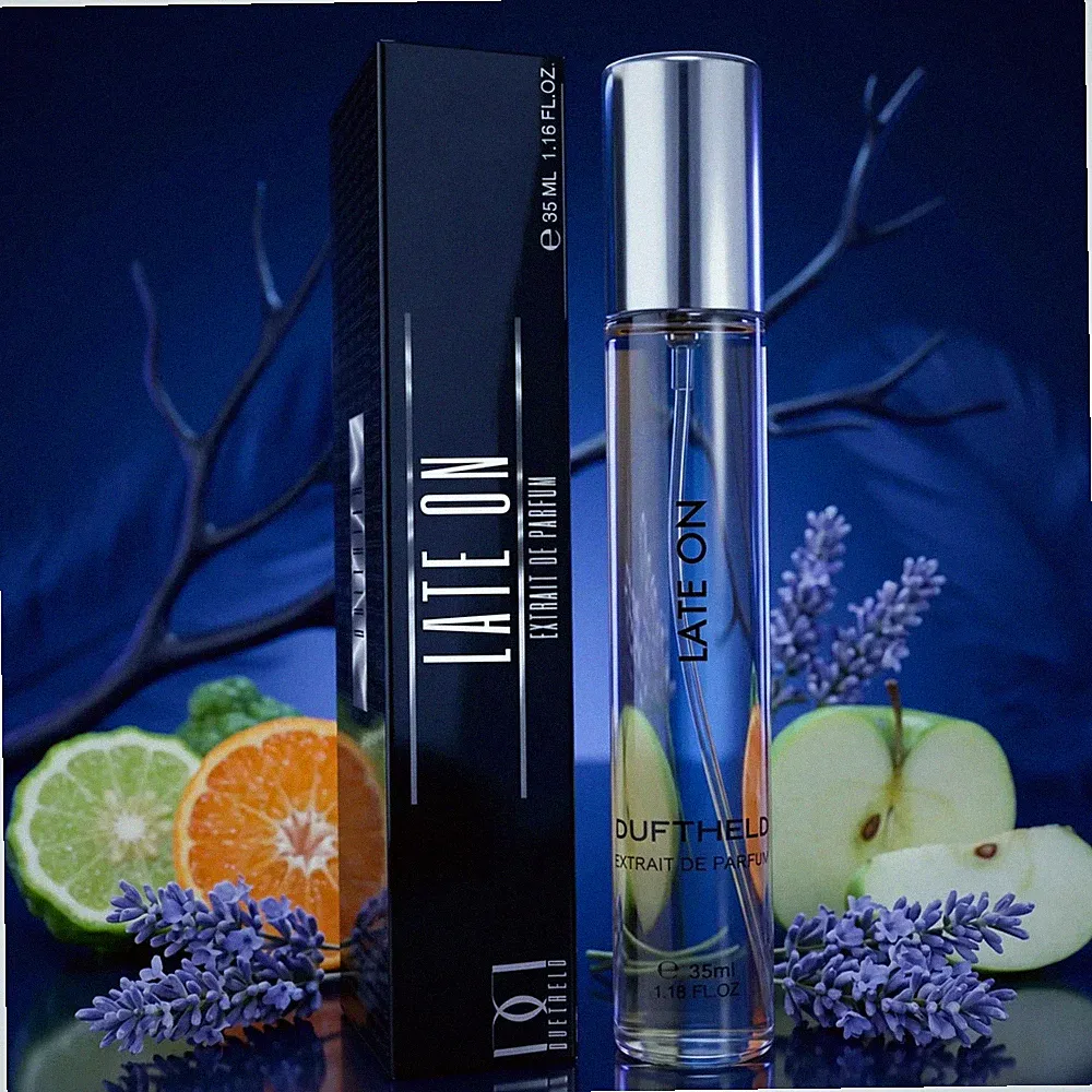 LATE ON 35ml Extrait de Parfum Herren Duftheld Körperspray Duftspray