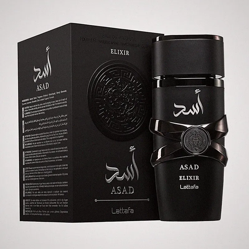 Lattafa Asad Elixir Eau de Parfum / Starker, orientalischer Männerduft mit holzi