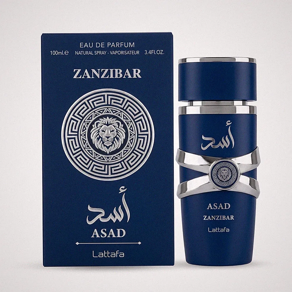Lattafa Asad Zanzibar 100ml EdP Herren Parfüm Meersalz Iris Sommer NEU OVP