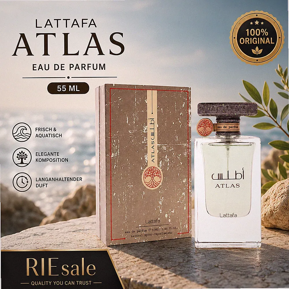 Lattafa Atlas Eau de Parfum Spray für Unisex, 55 ml