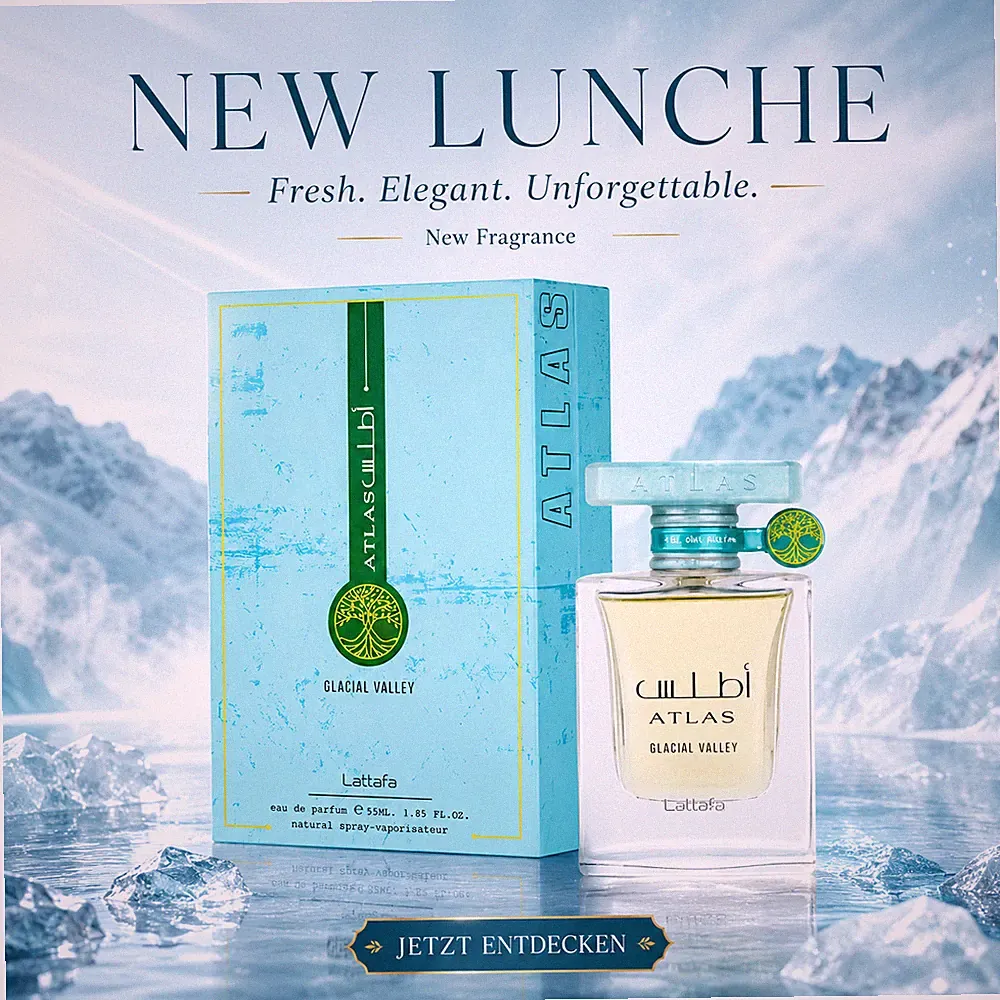Lattafa Atlas Glacial Valley Eau de Parfum – Aquatisch-Fruchtiger Unisex Duft
