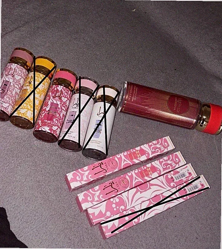 Lattafa bodyspray Set mehrere Flakons + 3 Candy parfüms