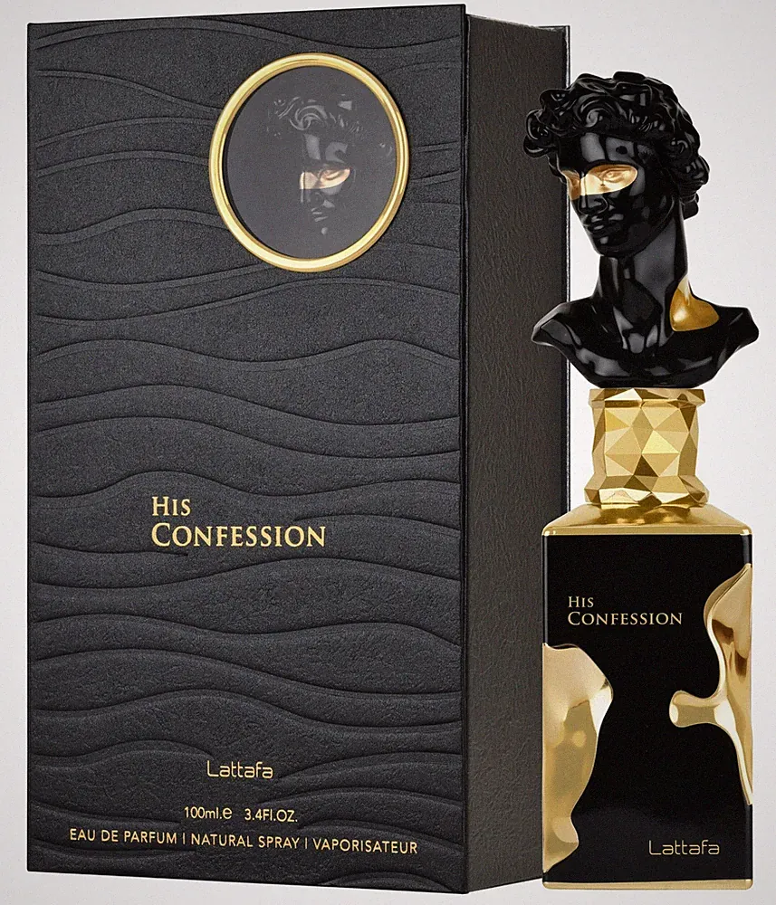 Lattafa His Confession 100ml Eau de Parfum Natürliches Spray Herren Duft