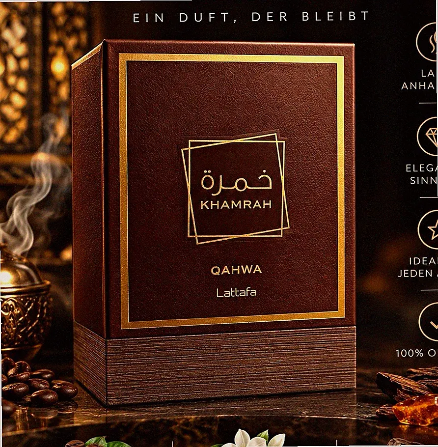 Lattafa Khamrah Qahwa Eau de Parfum Spray langanhaltend 100 ml