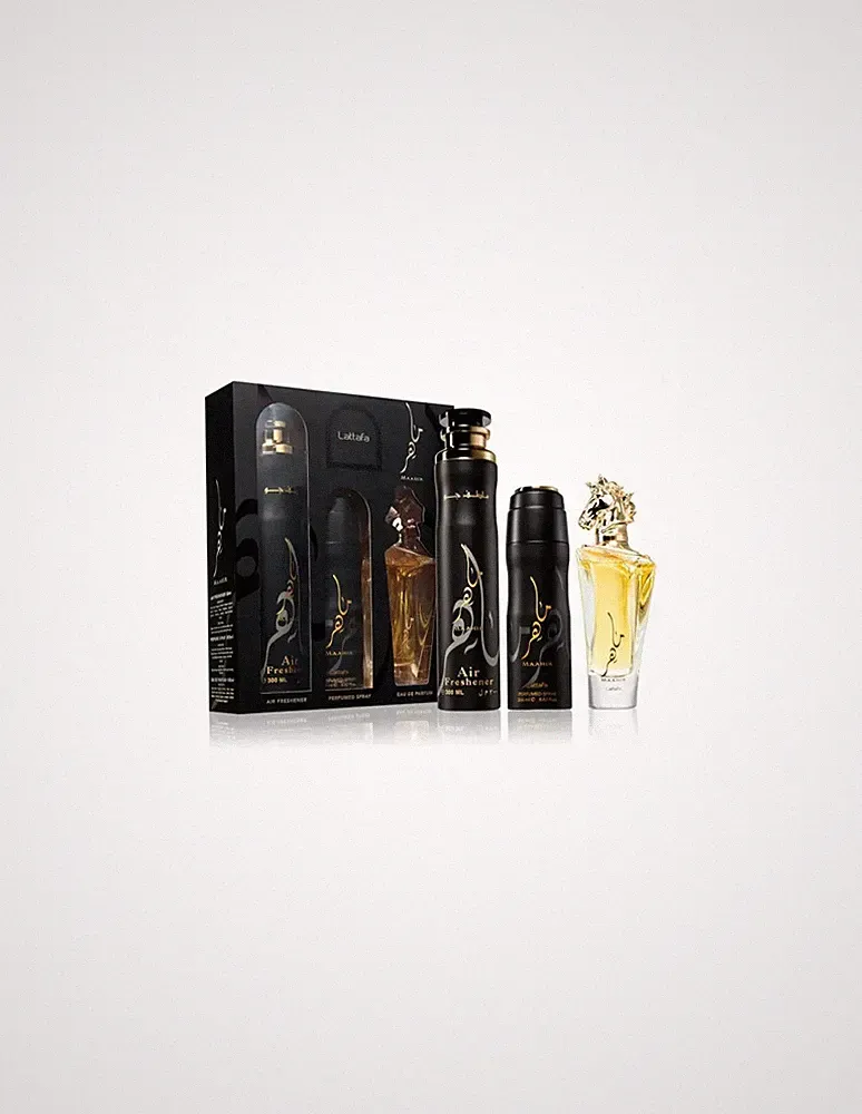 Lattafa Maahir Unisex-Geschenkset 300 ml (2-Teilig) Duft NEU OVP
