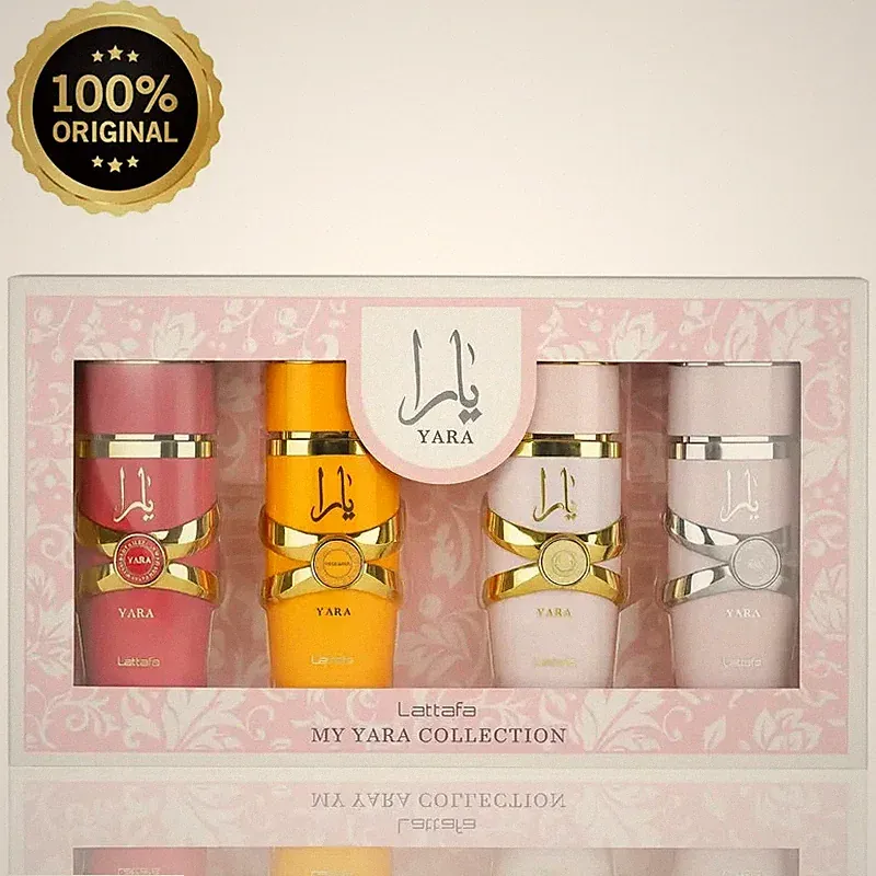 Lattafa My Yara Collection 4x Eau de Parfum Set Damen Duft Geschenkbox Oriental
