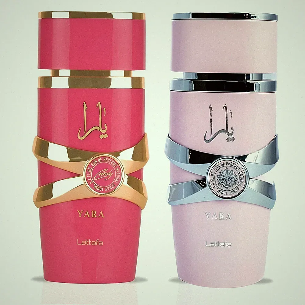 Lattafa Set Yara & Yara Candy Perfumes Eau de Parfum Damen Duft Edt 2 × 100ml