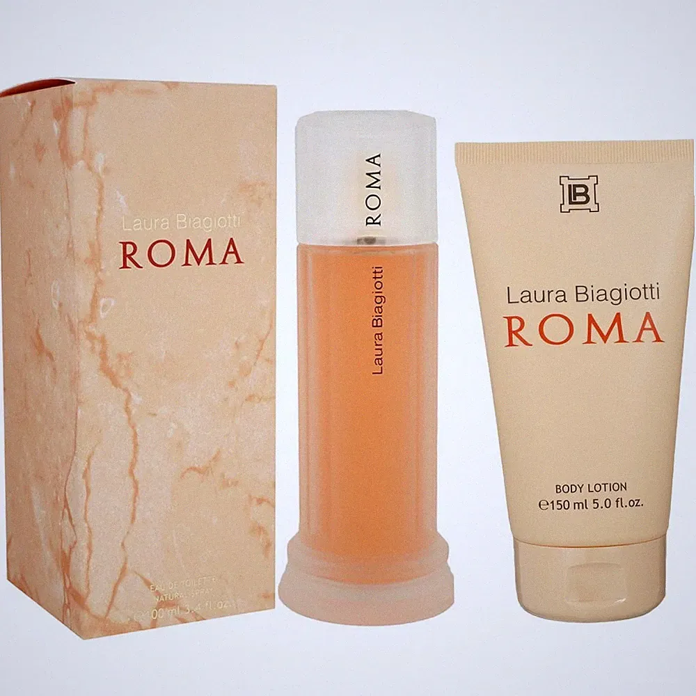 Laura Biagiotti Roma 100 ml Eau de Toilette EDT & 150 ml Bodylotion Set