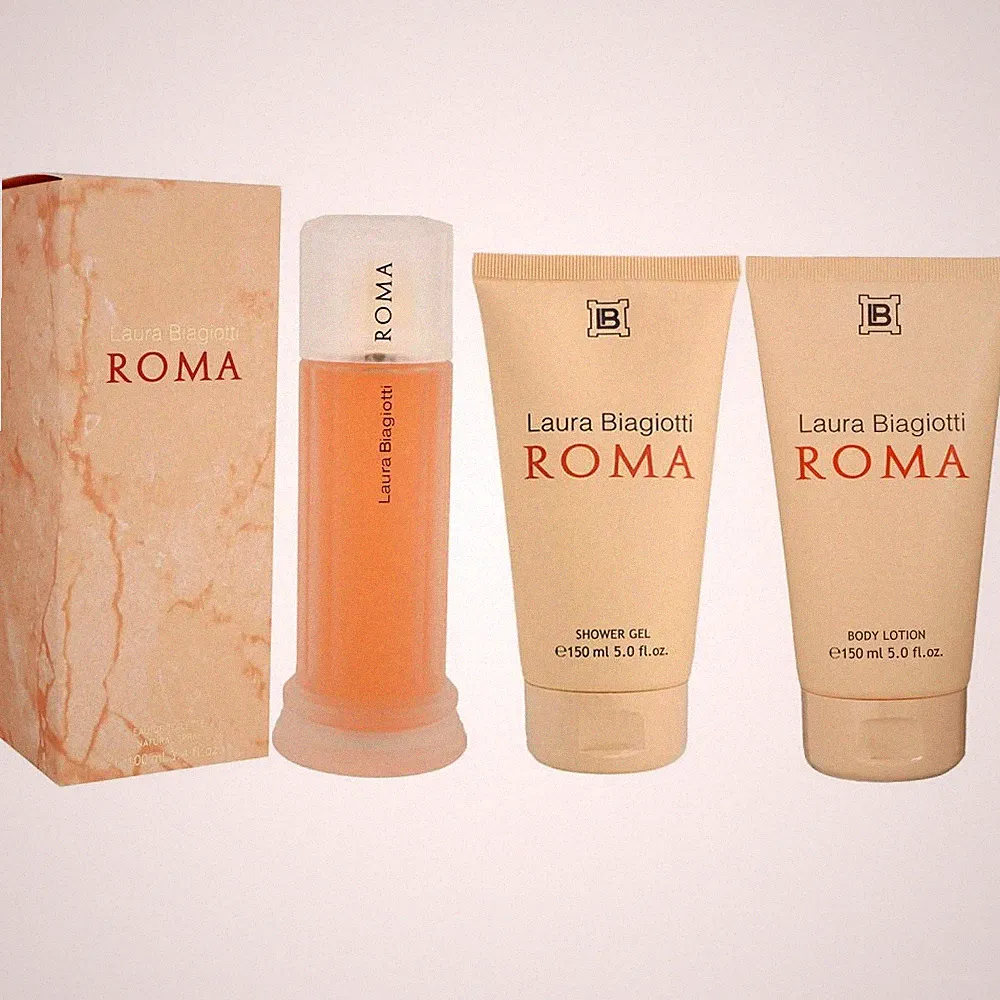 Laura Biagiotti Roma 100 ml EDT & 150 ml Bodylotion & 150 ml Duschgel Set