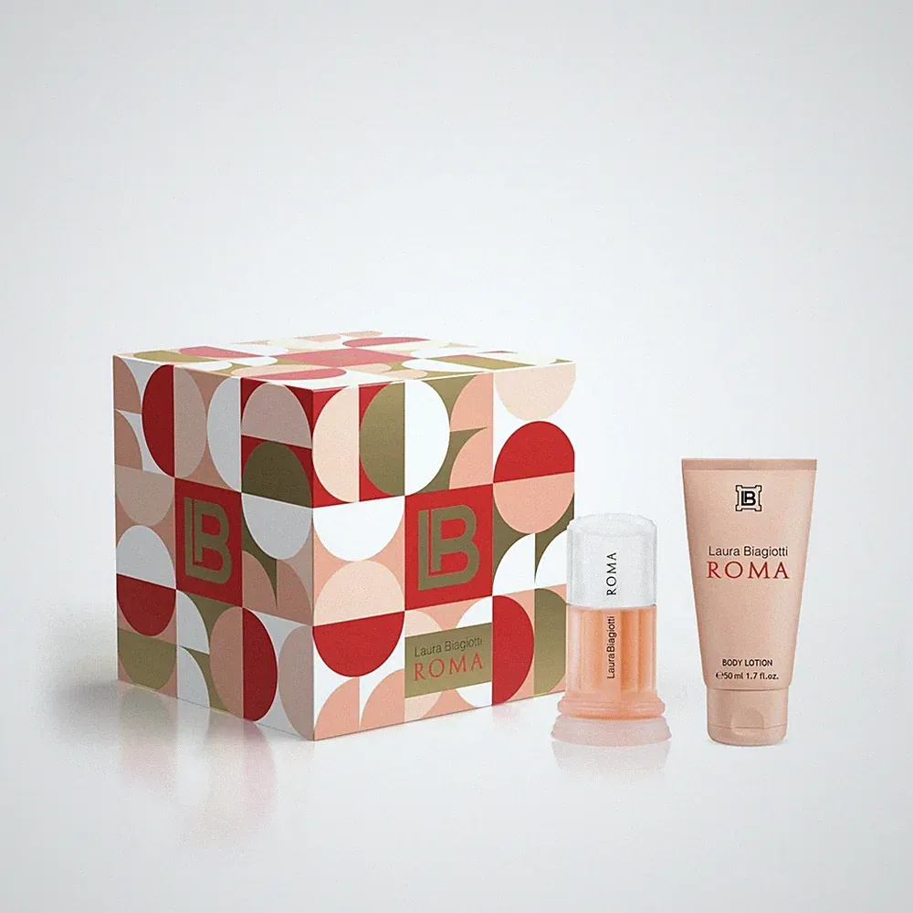 Laura Biagiotti Roma Donna Geschenkset Parfum Edt 30ml und Körpercreme 50ml