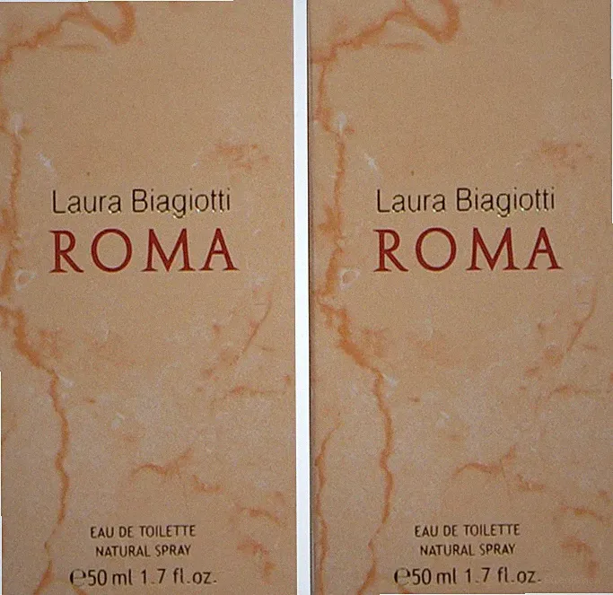 Laura Biagiotti Roma Eau de Toilette 2 x 50 ml Damenparfum Neu OVP