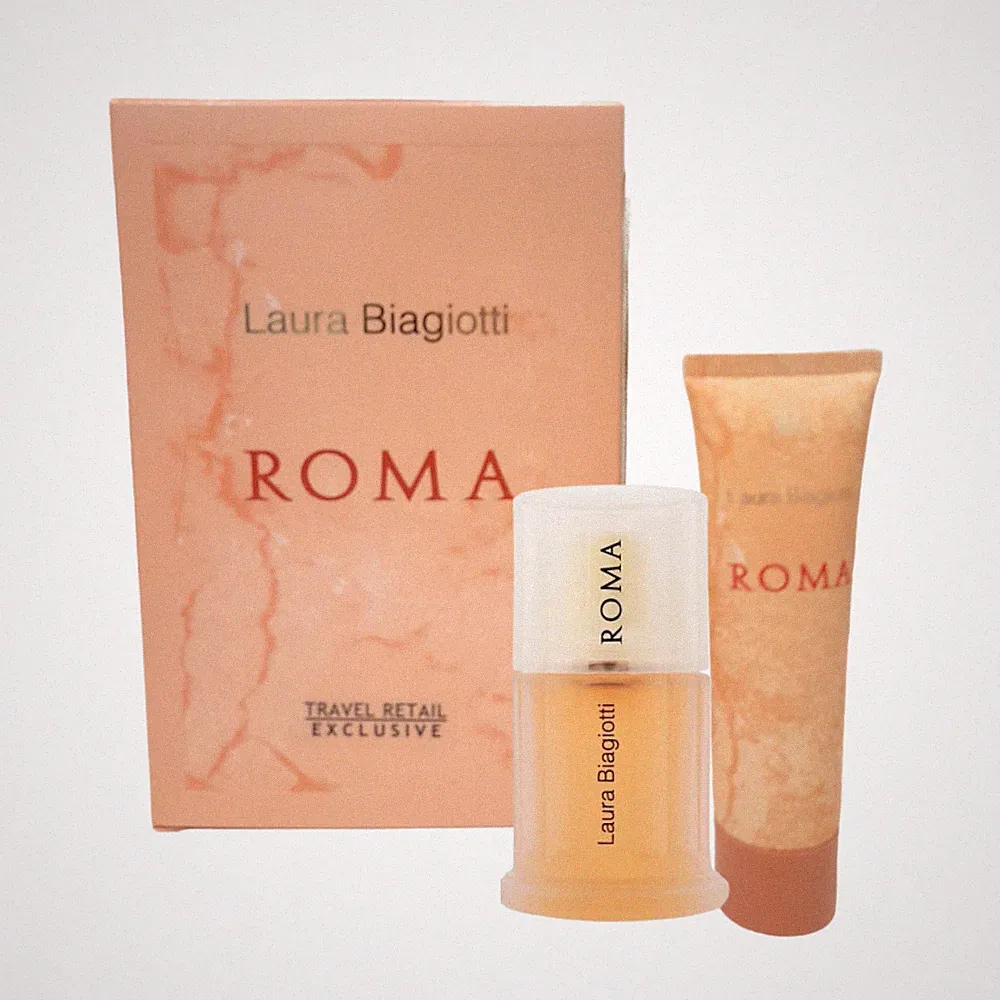 Laura Biagiotti Roma Eau de Toilette 50ml Bodylotion 50ml Damen Box