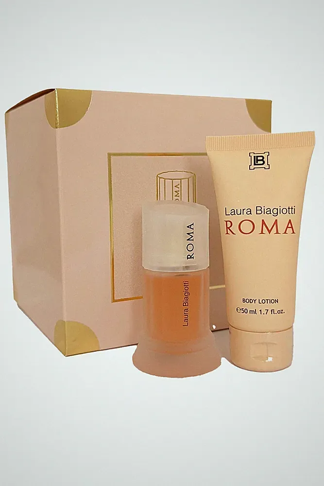 Laura Biagiotti Roma EDT Spray 25 ml Lotion 50 ml Damenduft holziger Duft