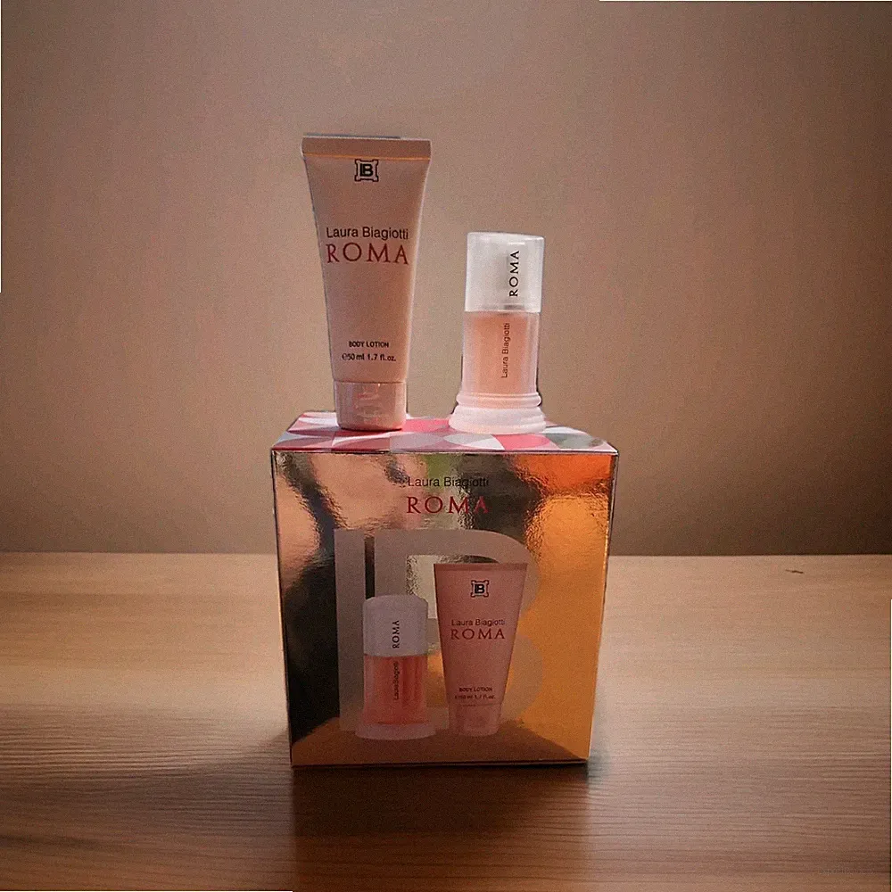 Laura Biagiotti Roma Set 25 ml Eau de Toilette EDT + 50 ml Bodylotion NEU in OVP