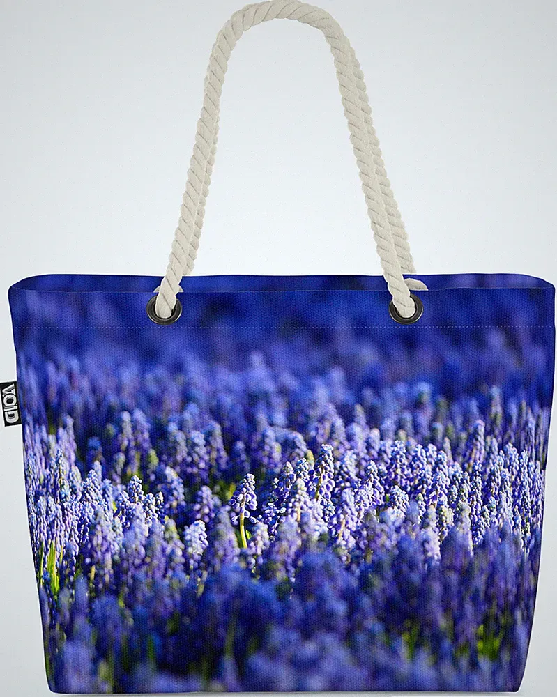 Lavendelfeld Spanien Blumen Beach Bag parfüm wellness kosmetik tee küche italie