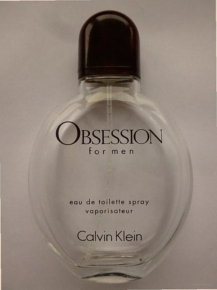 LEERE echte Calvin Klein Obsession 75 ml EDT Flasche (CK Display Sammlung)