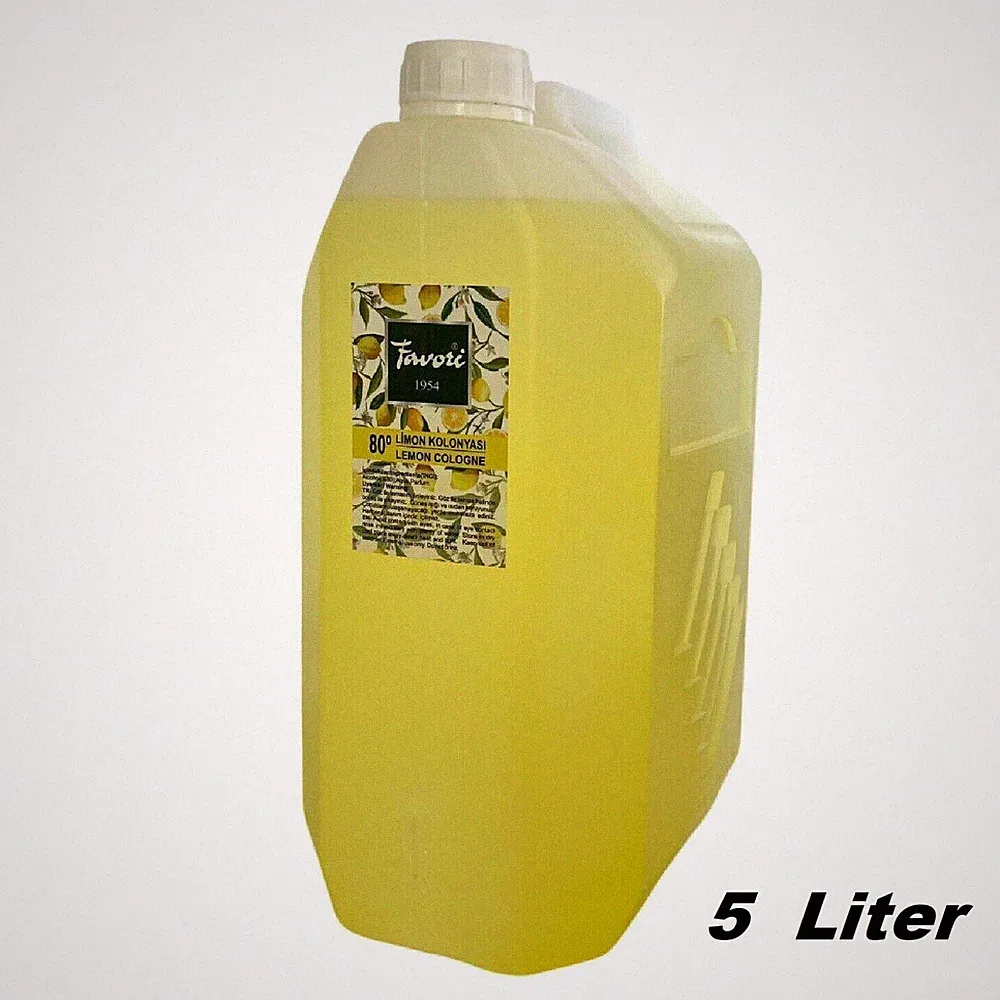 Limon Kolonyasi 80° Cologne 5 Liter Zitronen Duftwasser Eau de Cologne Unisex #