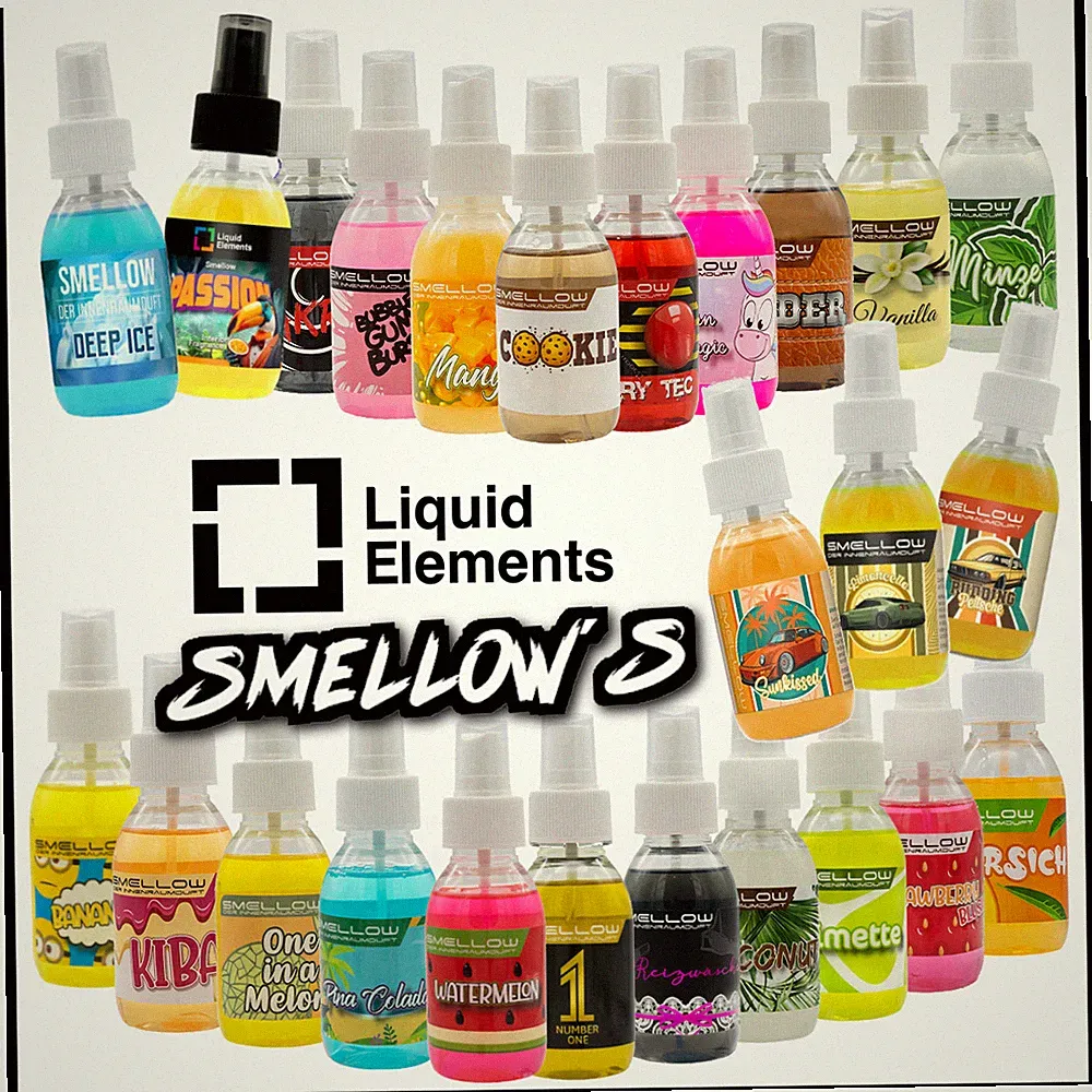 Liquid Elements SMELLOW´S Lufterfrischer / 26 Sorten / Auto / Duftspray / 100ml