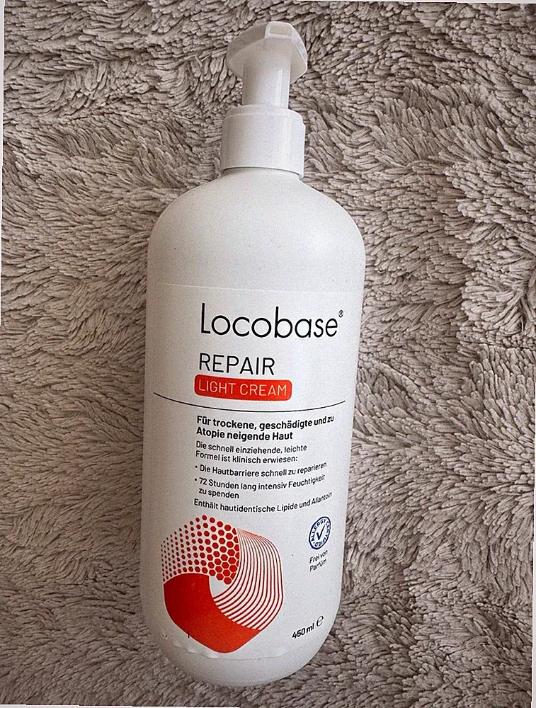 Locobase Repair Light Creme 450 ml Pumpspender, parfümfrei, vegan