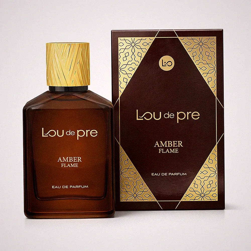 Lou de Pre AMBER FLAME Parfüm Eau de Parfum 90ML Herren Männerduft Herrenparfum