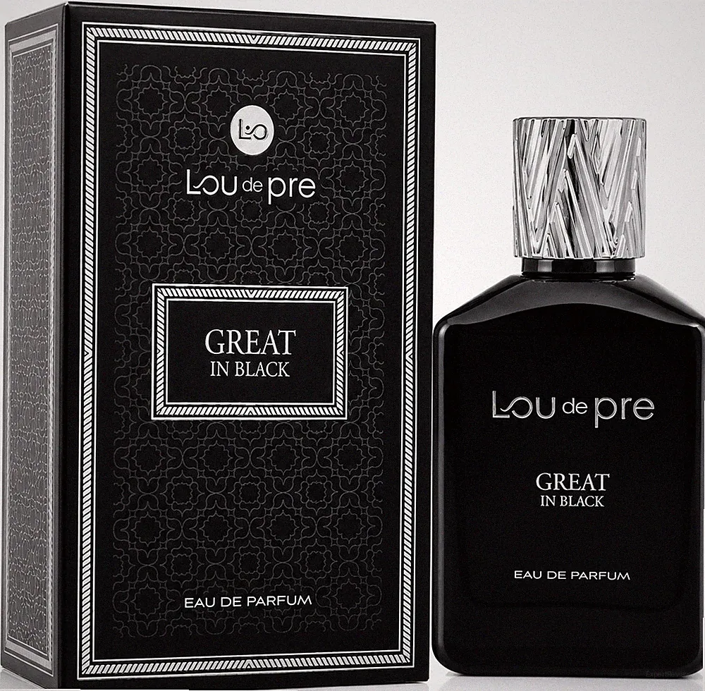 Lou de Pre GREAT IN BLACK Eau de Parfum 90 ml EdP Spray süß würziger Herrenduft
