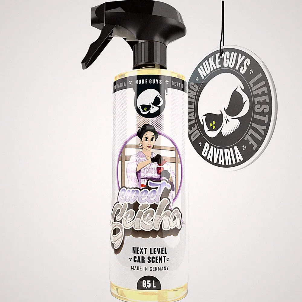 Lufterfrischer Autoduft Parfüm Nuke Guys Sweet Geisha 0,5 L Innenraum Anhänger