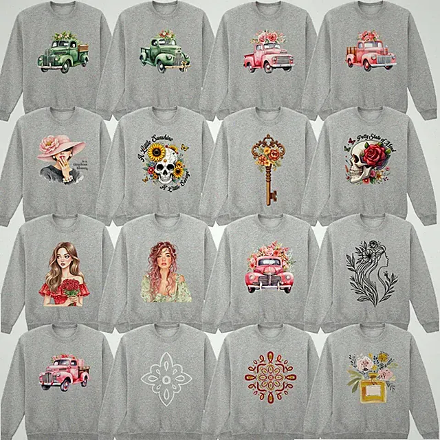 Lustiges Sweatshirt Blumen Garten Naturliebhaber Grafik Sport grau Pflanze Vintage