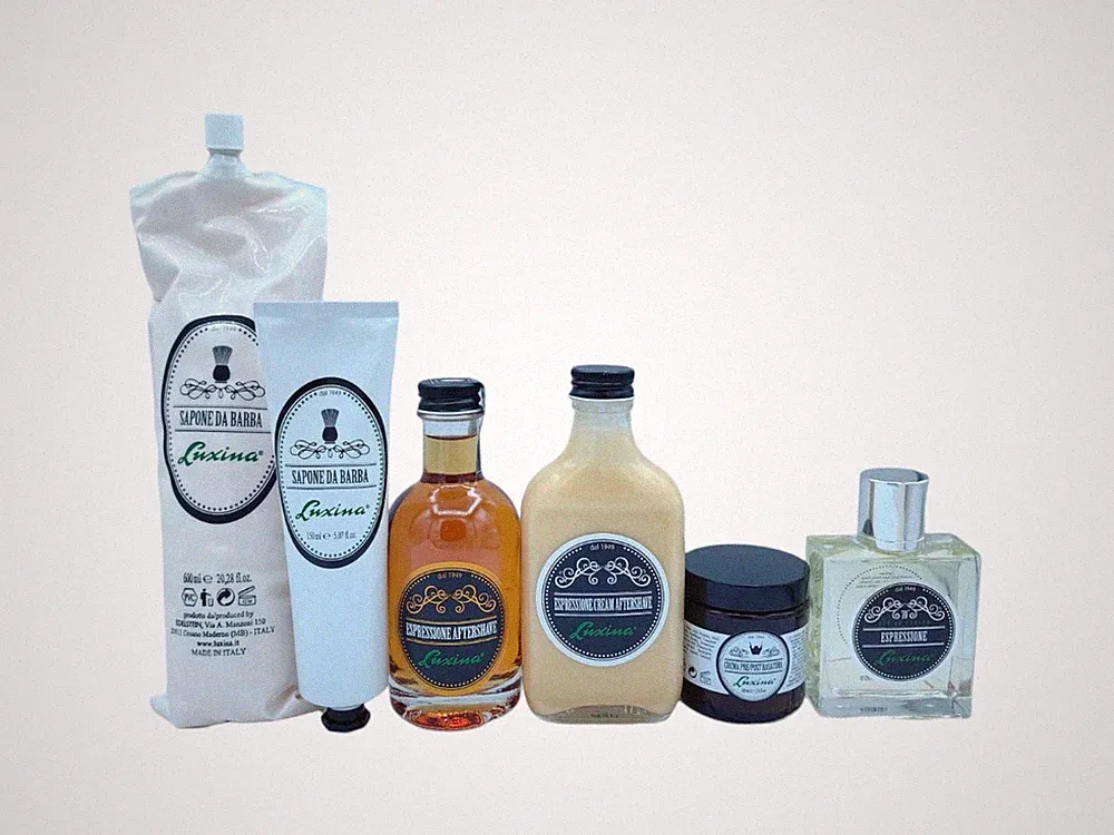 Luxina Rasurpflege Shaving Line Aftershave Rasierseife Parfum Made in Italy