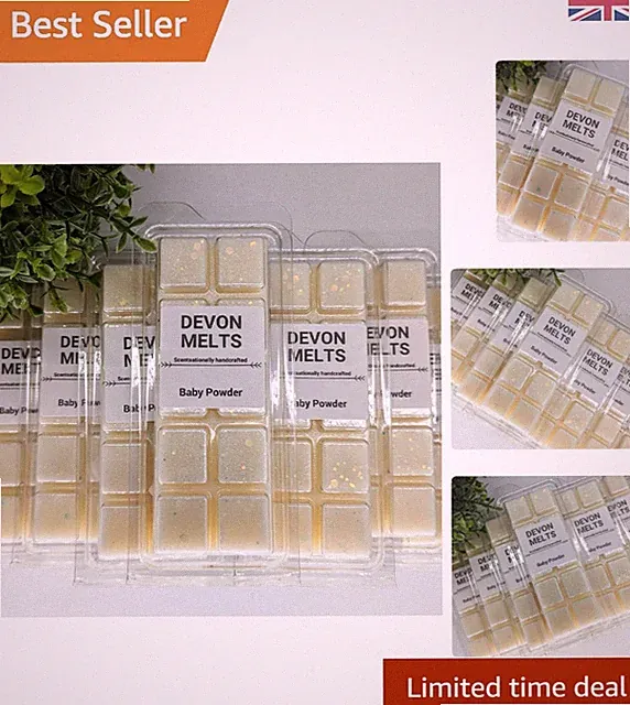 Luxuriöser Babypuder duftender Sojawachs Snapbar - langlebig & parabenfrei