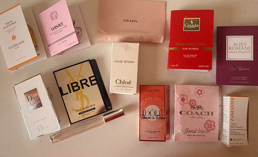 Luxus Parfüm Proben 9stck. 1x Chloe Bodylotion und Lancaster Creme. Neu