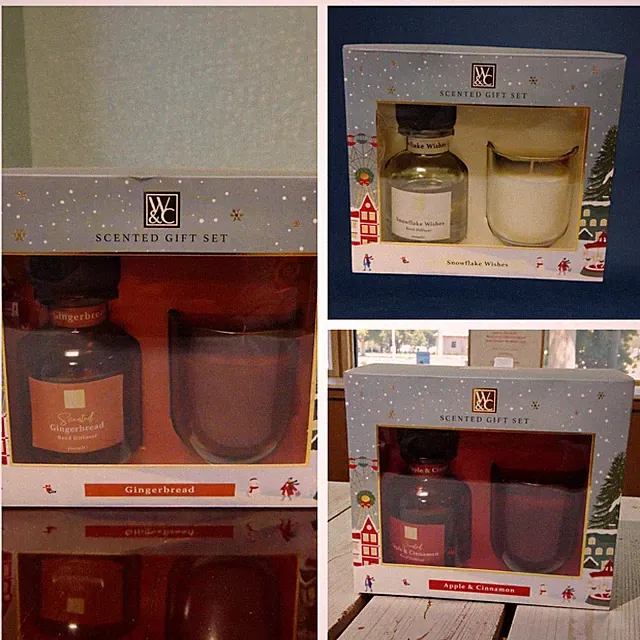 Luxus Raumduft Diffuser Kerze Set 3 Düfte verpackt Raum Aroma Geschenk