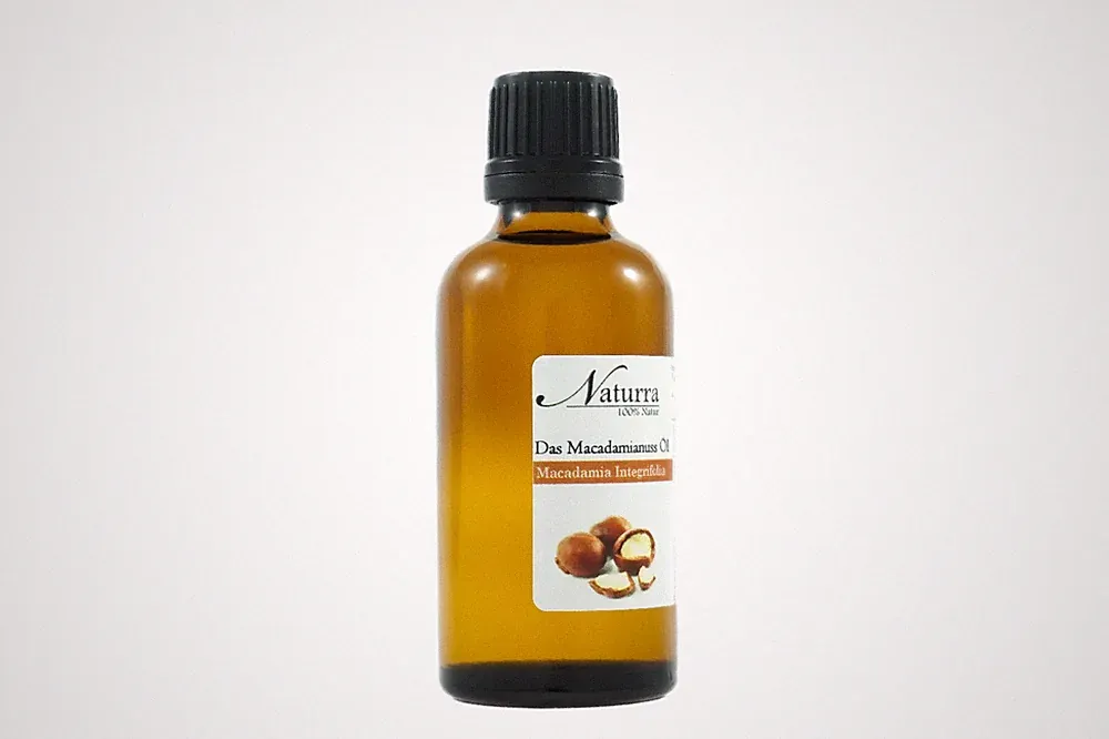 Macadamia-Öl bio kaltgepresst unraffiniert nativ 50ml Glas vegan Naturra Premium