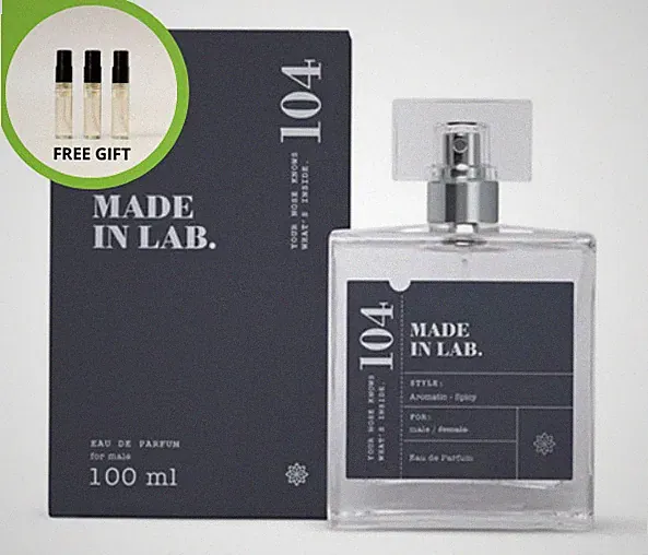MADE IN LAB 104 MEN Eau de Parfum 100ml für Herren Aromatisch, Würzig EDP