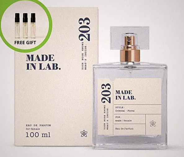 MADE IN LAB 203 WOMEN Eau de Parfum 100ml für Damen Orientalisch, Blumig EDP